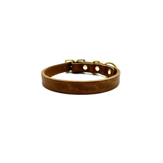 Wickett & Craig Leather D-Ring Dog Collar