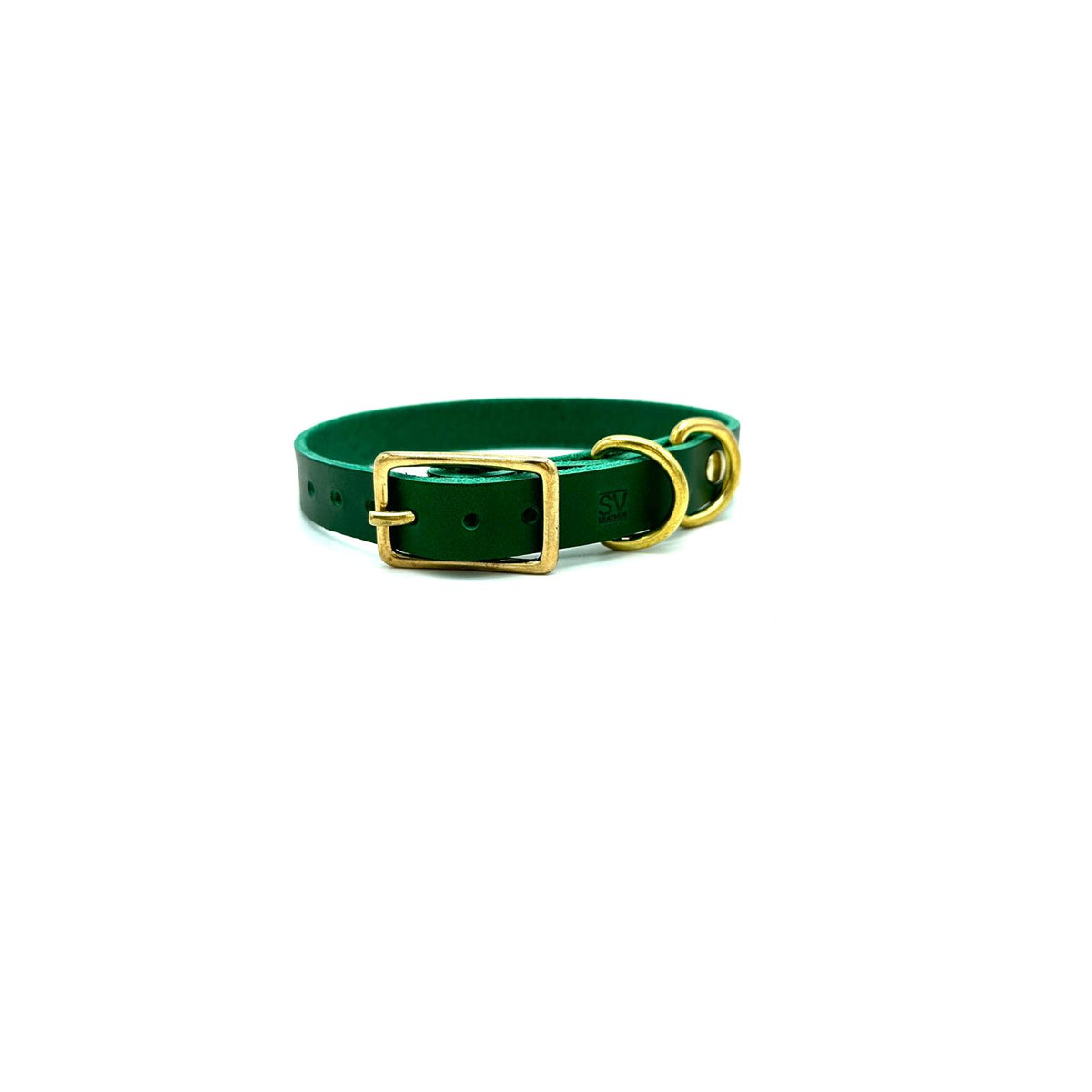 Classic Italian Leather Dog Collar