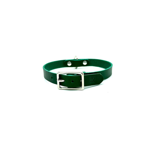 Italian Leather D-Ring Dog Collar