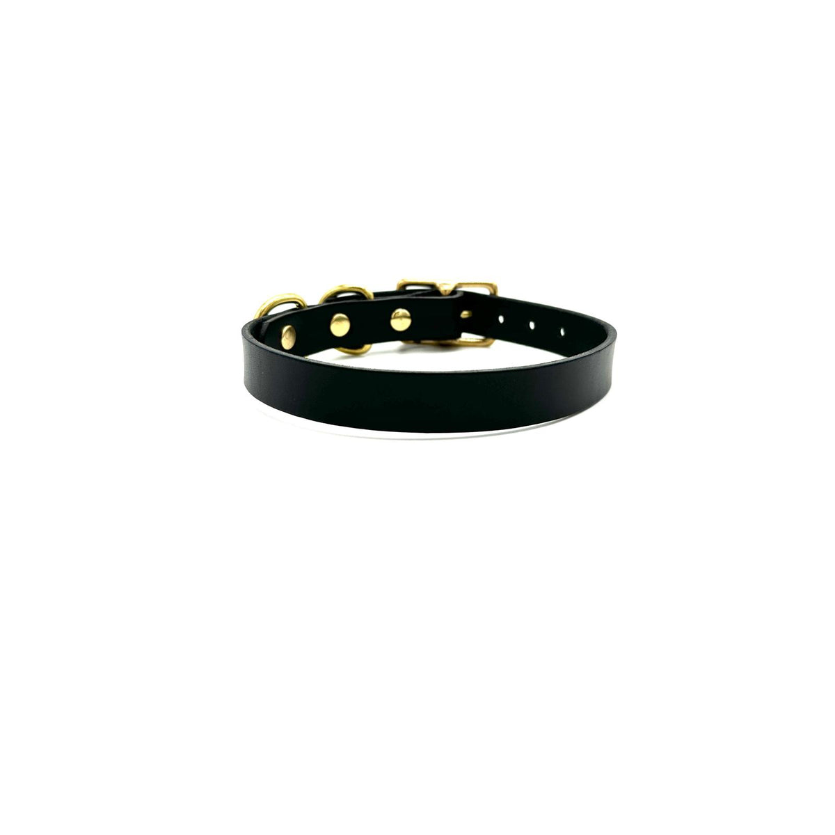 Classic Italian Leather Dog Collar