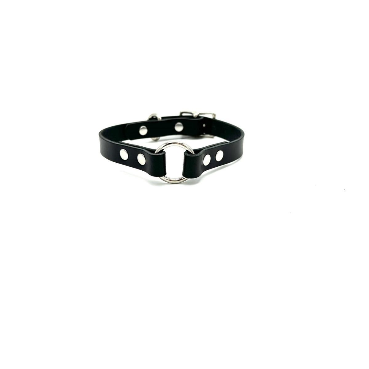 Italian Leather O-Ring Dog Collar
