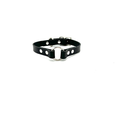 Italian Leather O-Ring Dog Collar