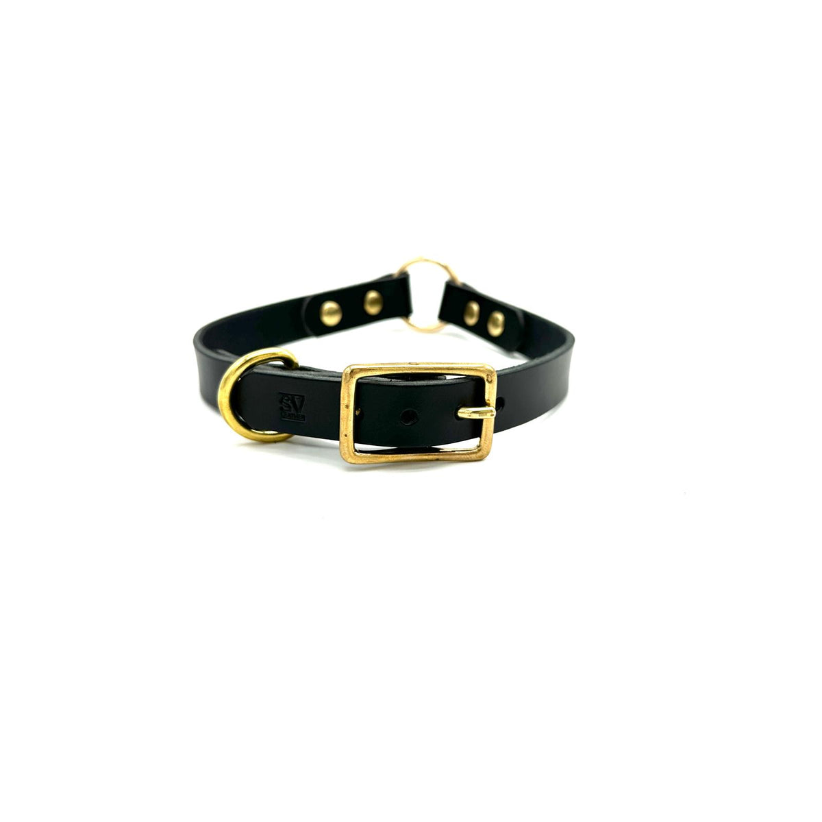 Italian Leather O-Ring Dog Collar