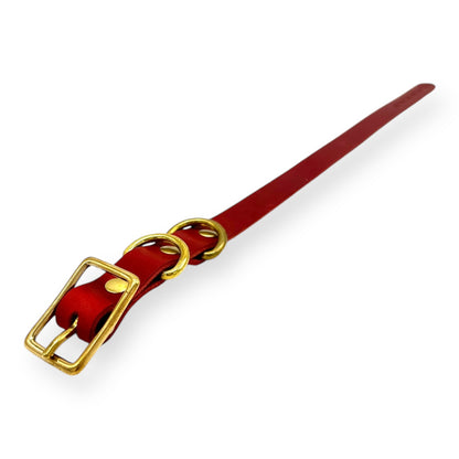 Classic Italian Leather Dog Collar