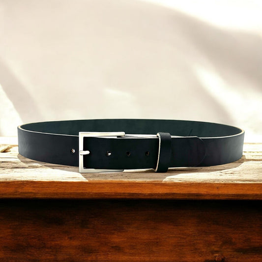 Heritage Black Wickett & Craig Leather Belt 12oz