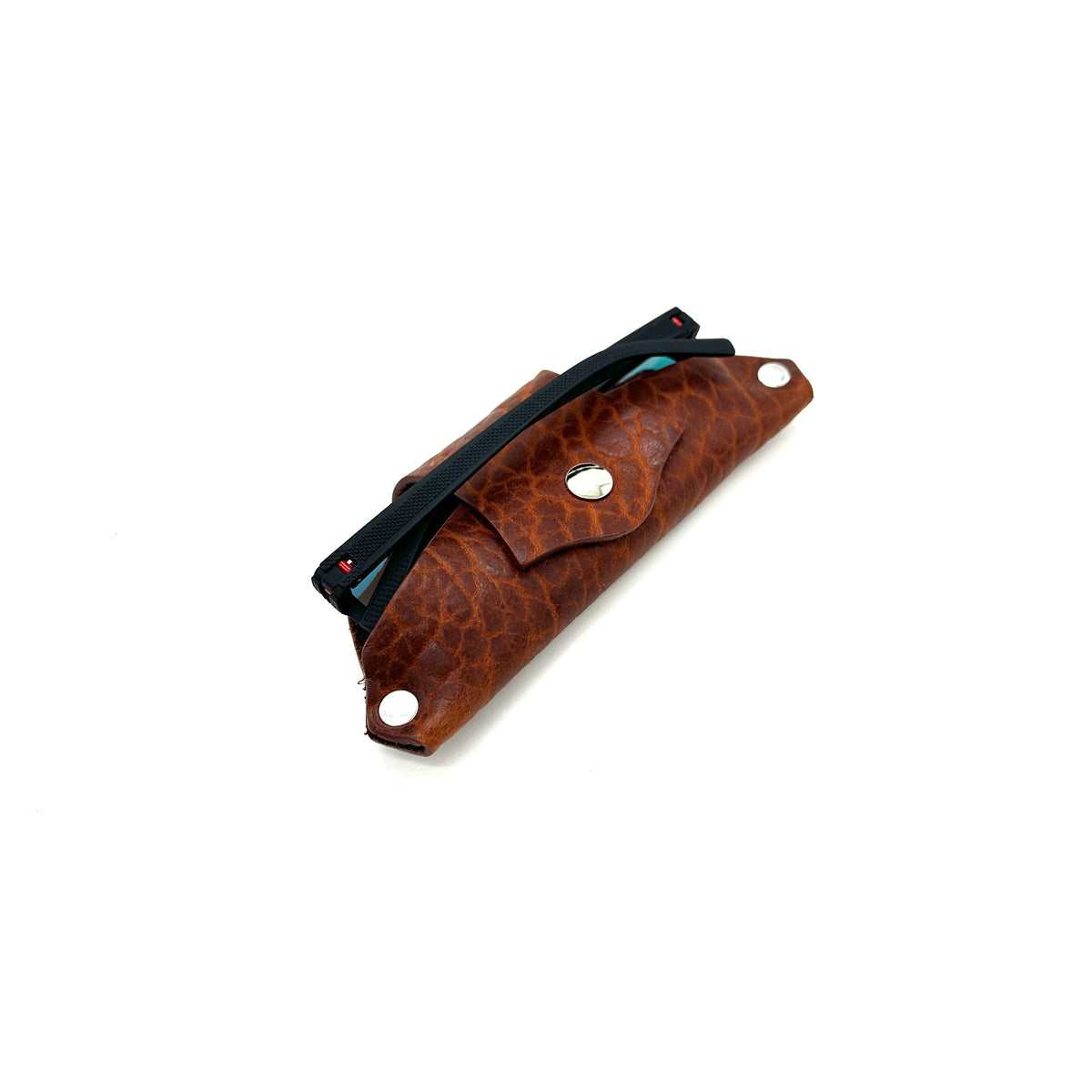 Bison Leather Glasses & Sunglasses Case